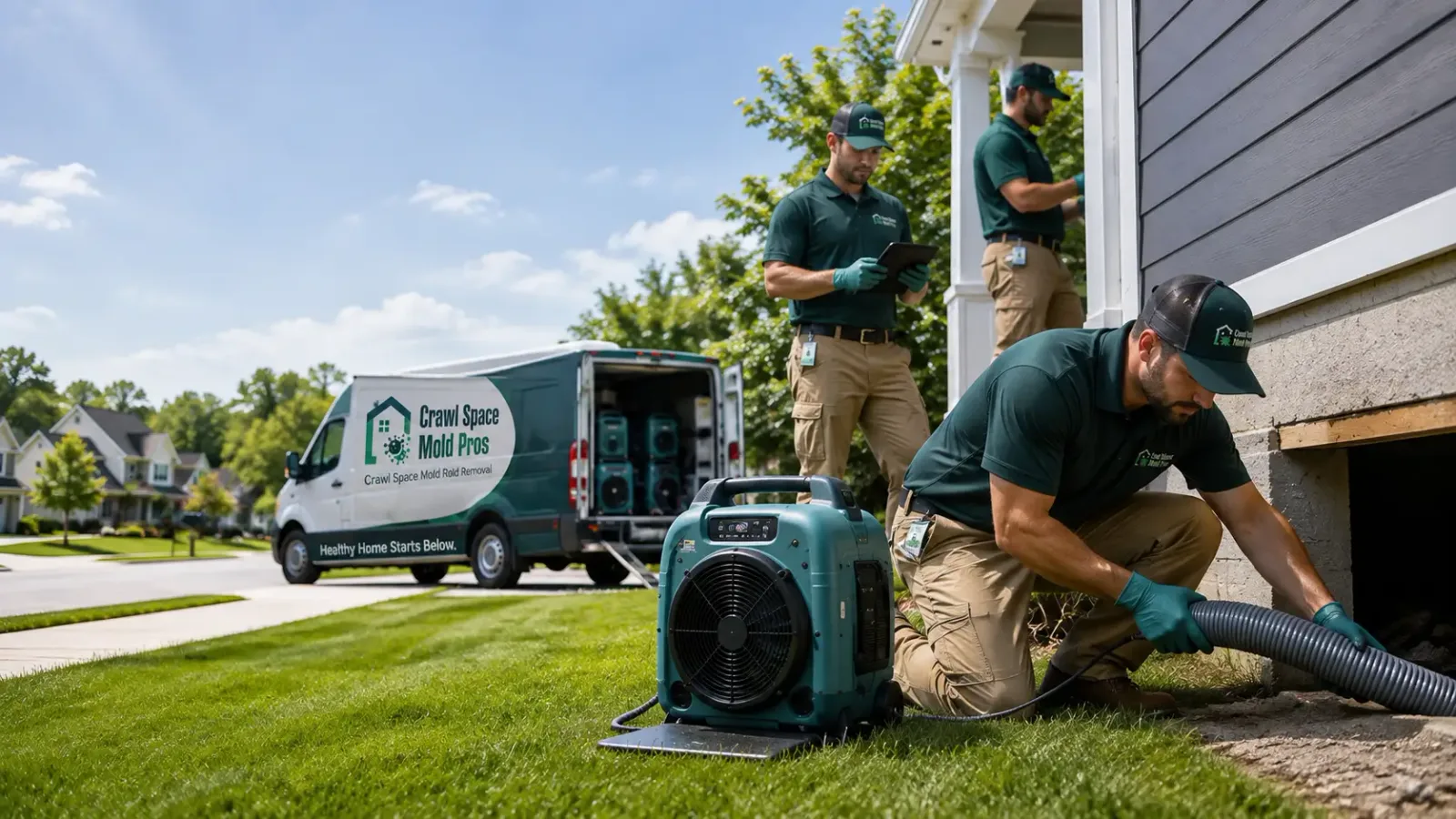 Crawl Space Mold Removal in State Line, IN